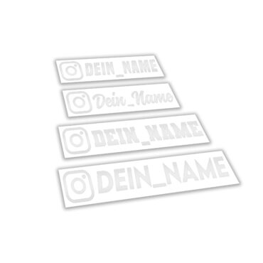Instagram Aufkleber 10 stk. Weiß