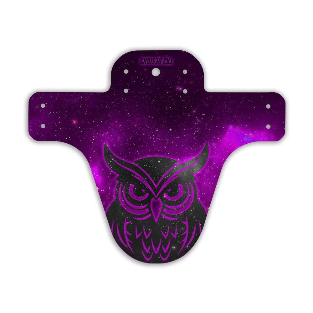 Mudguard "Purple Galaxy Owl"