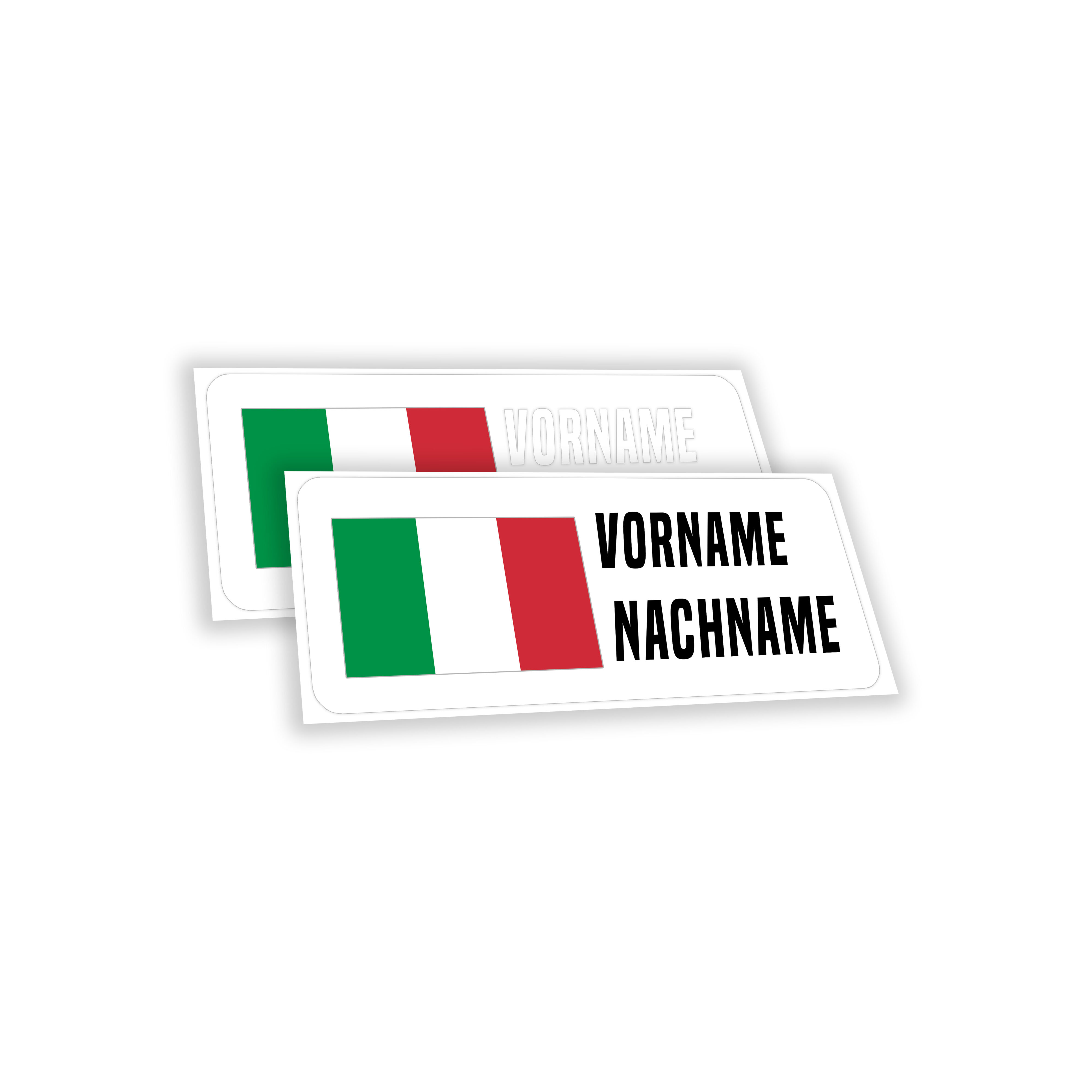 Italien Namen-Sticker 2 Stk.