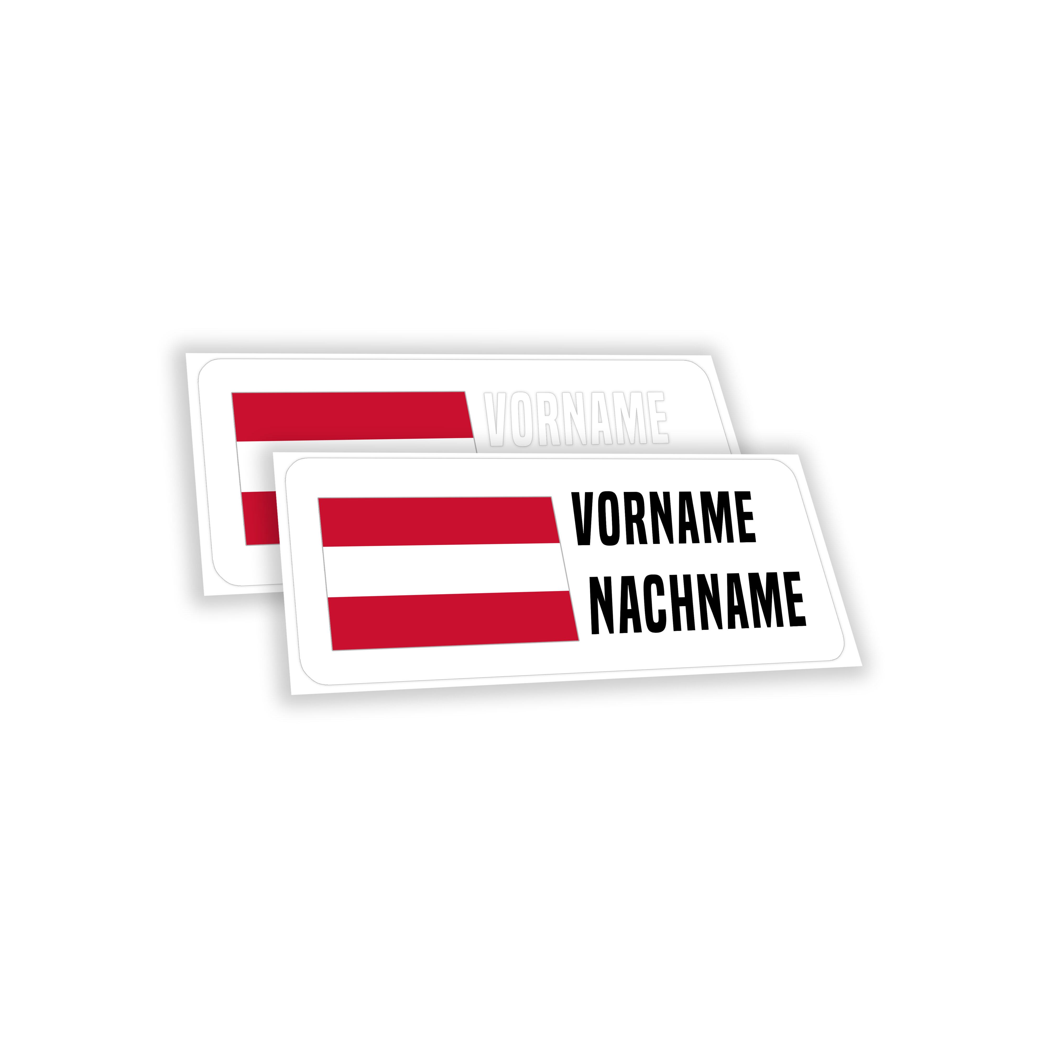 Österreich Namen-Sticker 2 Stk.