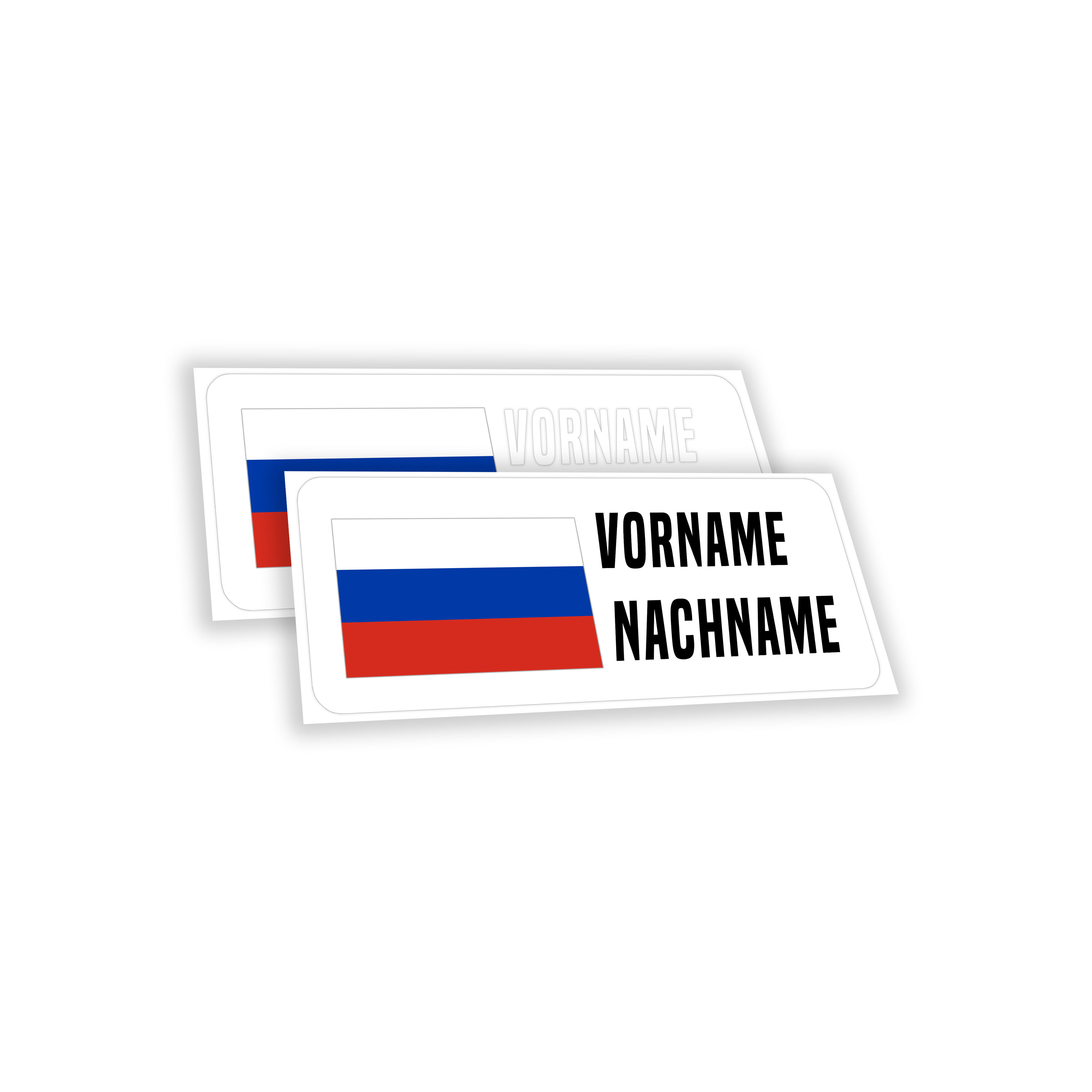 Russland Namen-Sticker 2 Stk.