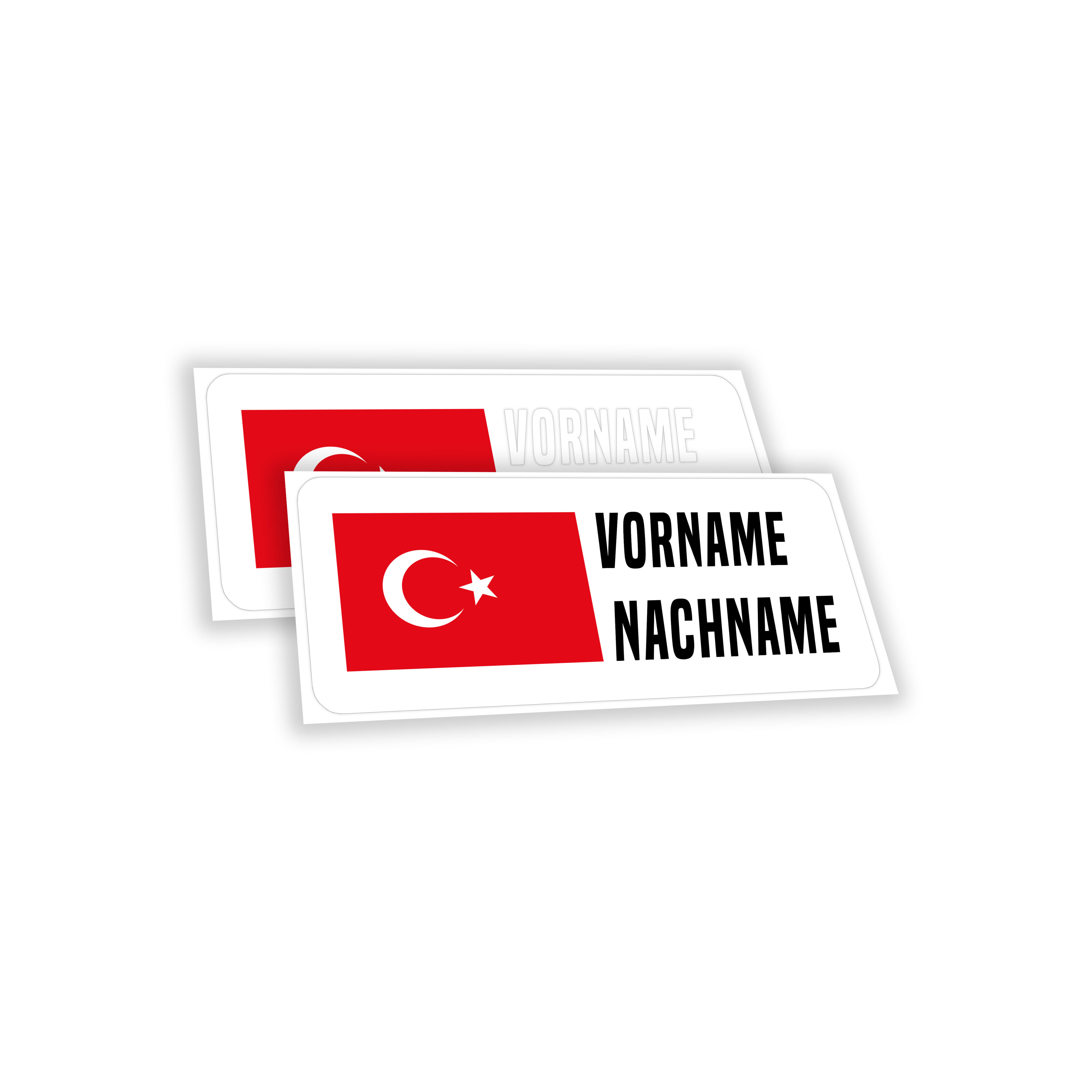 Türkei Namen-Sticker 2 Stk.